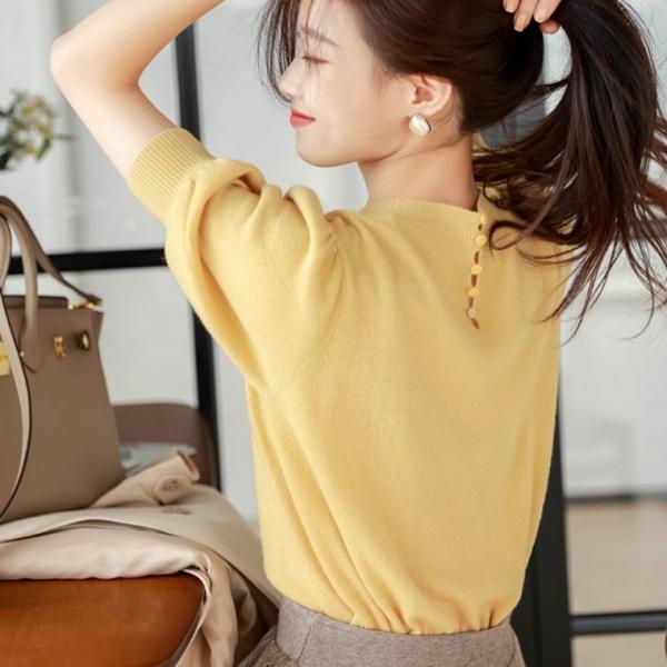 아망뜨 산뜻컬러 반팔니트
