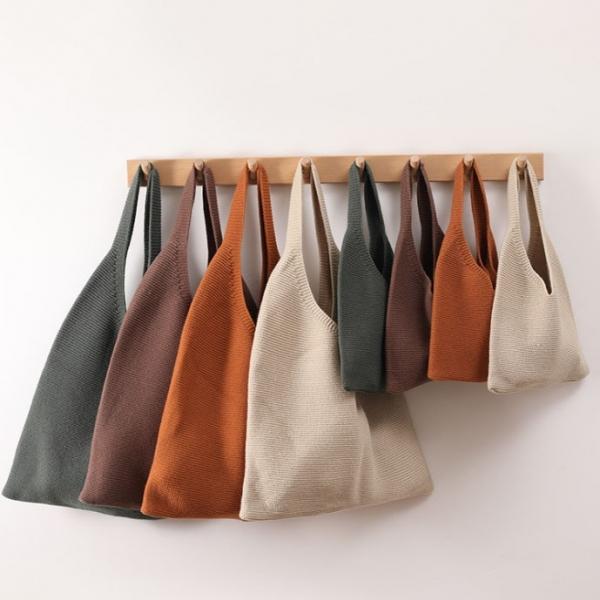 무드 칼라 니트 토트백 가방 에코백 가방 백 장바구니 쇼핑백 쇼퍼백 가을 여성 여성용 여행 겨울