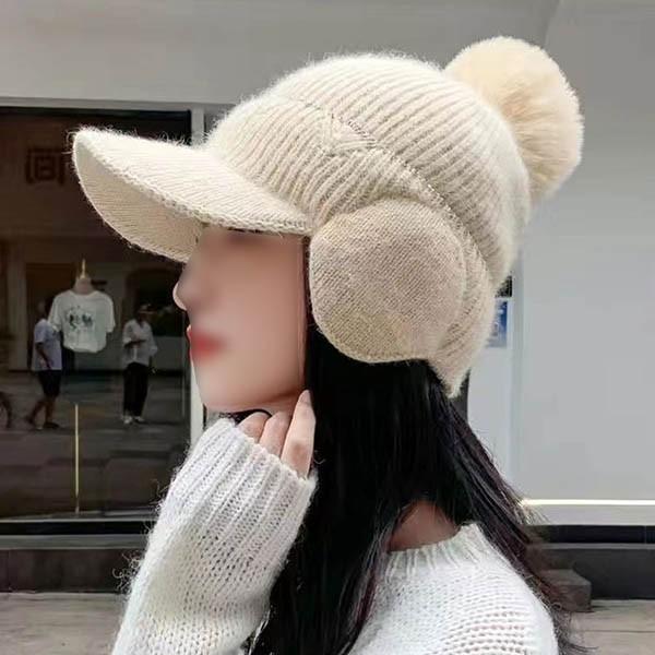 이어 니트모자 FL 패션 여성 겨울 패션 모자 겨울 모자 여성모자 여성겨울모자