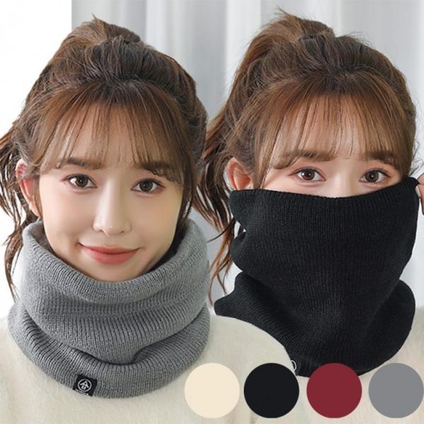 부드럽고 따뜻한 니트 퍼 넥워머 방한넥워머
