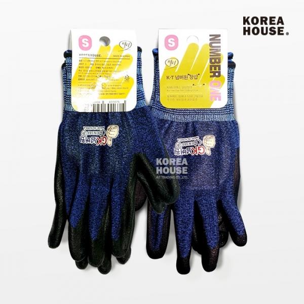 KT 넘버원 라텍스 코팅 안전 장갑