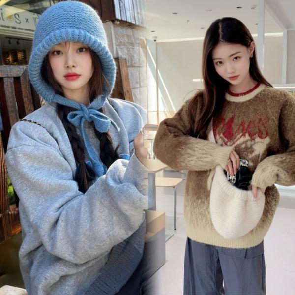긴끈 니트 바라클라바 후드 넥워머 발라클라바
