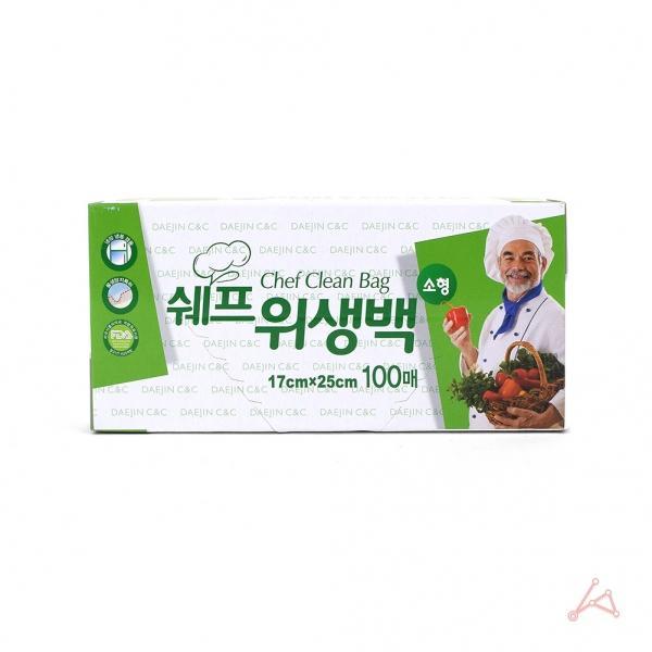 쉐프 위생백(17x25) 소형 100매