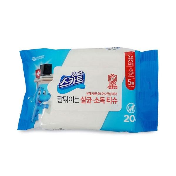 MY 스카트 잘닦이는 살균소독티슈 유해세균