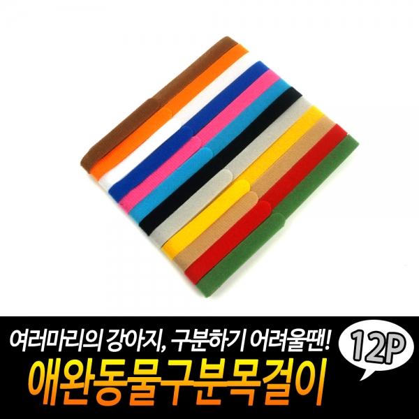 애완동물구분목걸이12P
