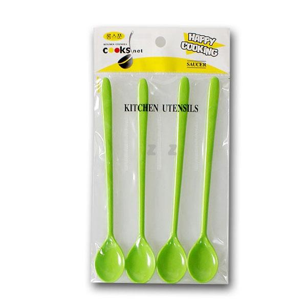 IS 쿡스넷 칼라 롱스푼 4P