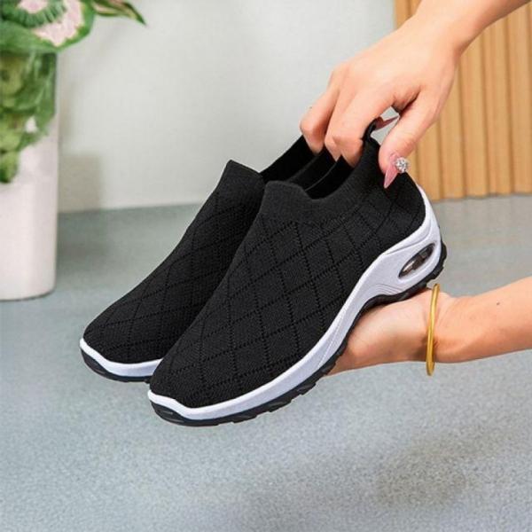 데일리 패턴 3컬러 여성 플라이니트 운동화