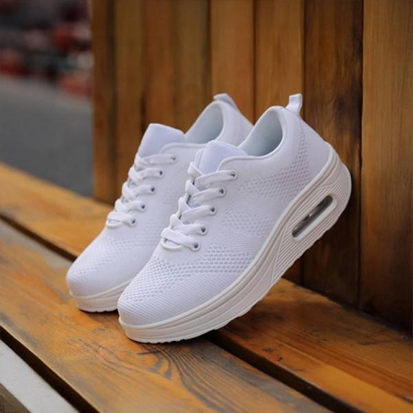 니트 스포티 여성 2컬러 스니커즈 운동화