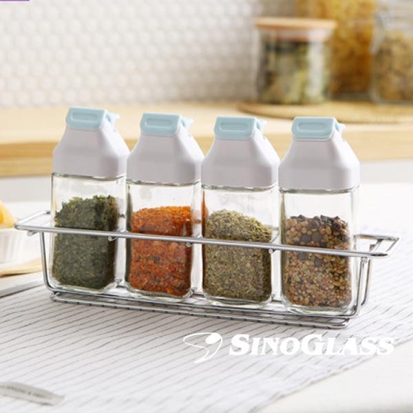 [시노글라스] 원터치 양념병 스카이블루 80ml 5P세트