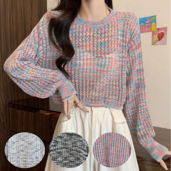 LHA_OG 에어리메쉬니트티