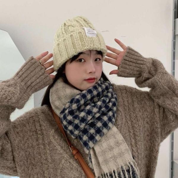 비니모자 여자 겨울 방한 등산 벙거지 털 니트 모자