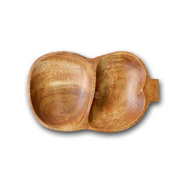 IS 아카시아 완두콩 나눔 접시 2절