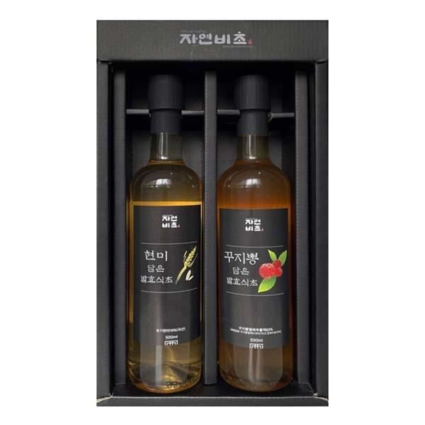꾸지뽕식초500ml+현미식초500ml SET(유기현미사용)