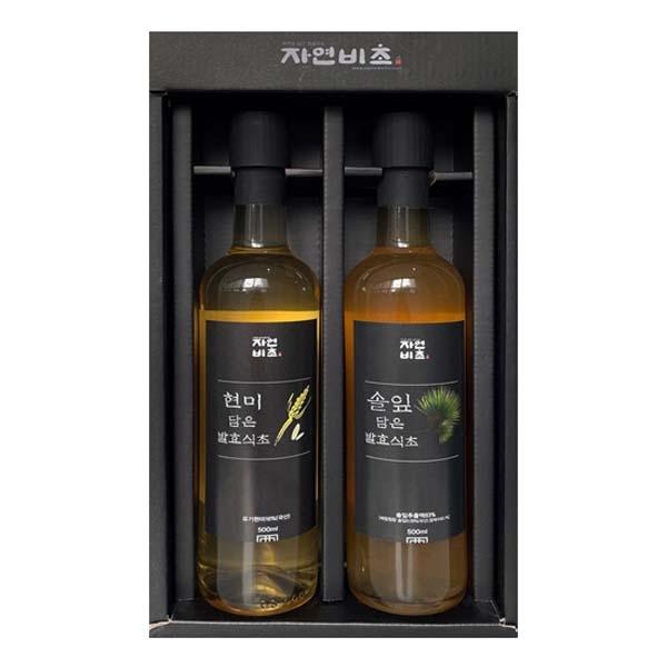 솔잎식초500ml+현미식초500ml SET(유기현미사용)