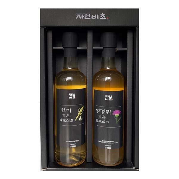 엉겅퀴식초500ml+현미식초500ml SET(유기현미사용)