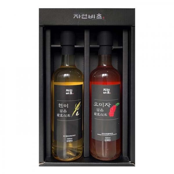 오미자식초500ml+현미식초500ml SET(유기현미사용)