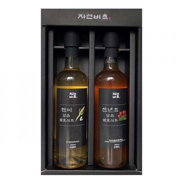 천년초식초500ml+현미식초500ml SET(유기현미사용)