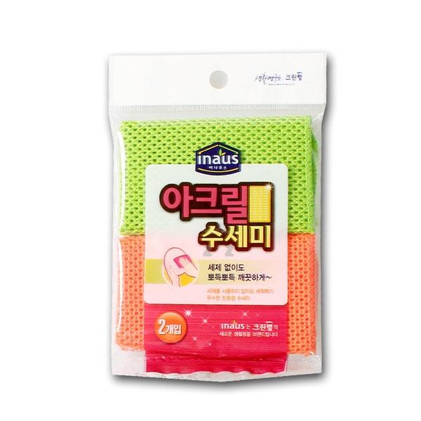 IS 이나우스 아크릴 수세미 2p