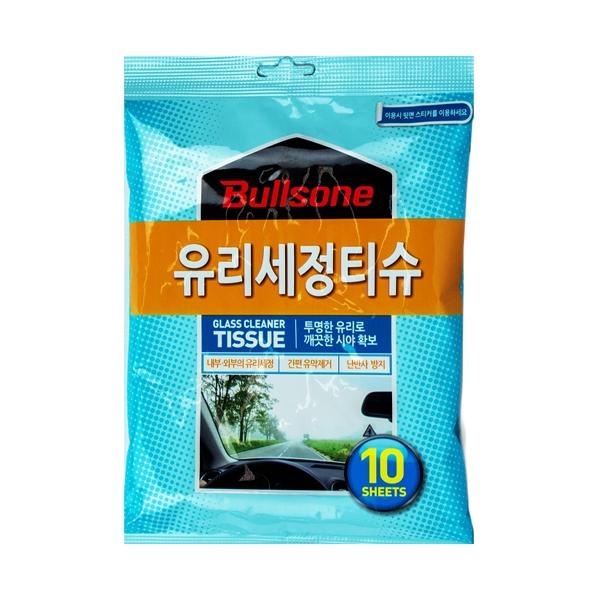 BTM 불스원 유리 세정 티슈 10매입