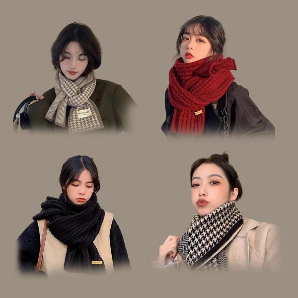 목도리 남자 여자 커플 겨울 니트 울터치 부드러운 롱 머플러