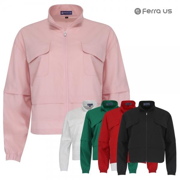 페라어스 여성 비비드 소매탈부착 골프점퍼 AOF3JFU7001