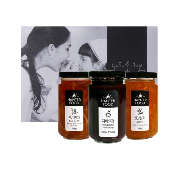 꿀건강차+잼 선물세트1호(250g×3ea)