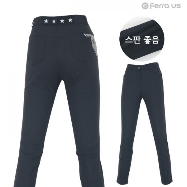 페라어스 여성 스판 체크 삼각 골프 바지 APBU8211F1