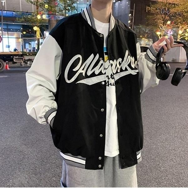 남성 레터링간절기 야구항공점퍼 바시티자켓 IS-JK56
