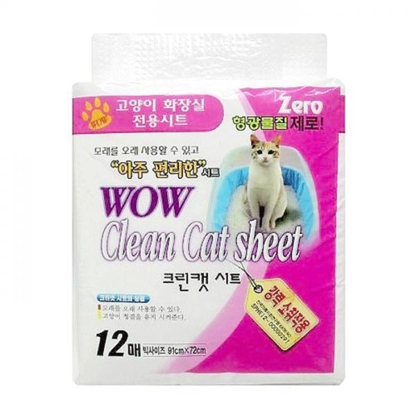 와우 크린캣 시트 고양이 화장실 전용 시트