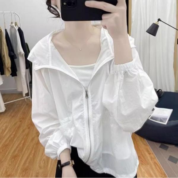 여성 바람막이 방풍 후드집업자켓 UC-0186