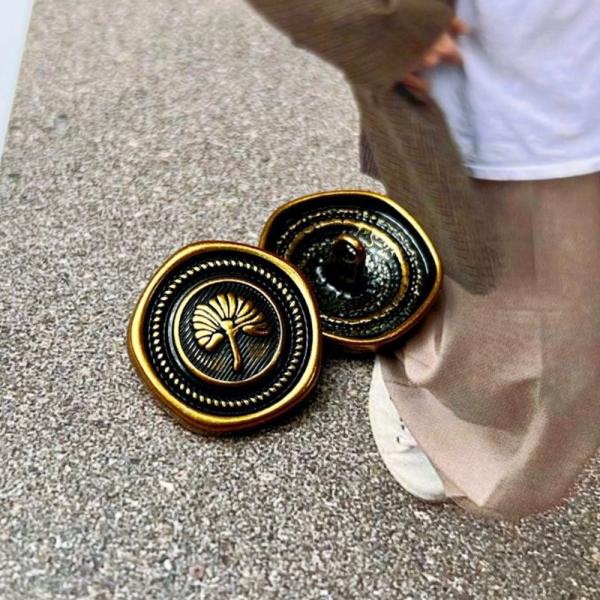 도금 블랙17mm 요술단추 자켓 금단추 바지허리
