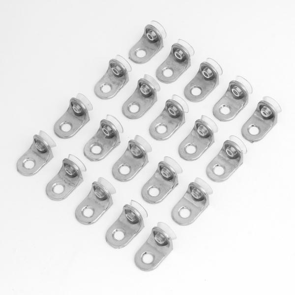 영달철물 나사고정 유리선반 다보 20p ㄱ자 고정부속