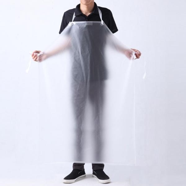 작업장 식당 방수 앞치마 (115cm 반투명)
