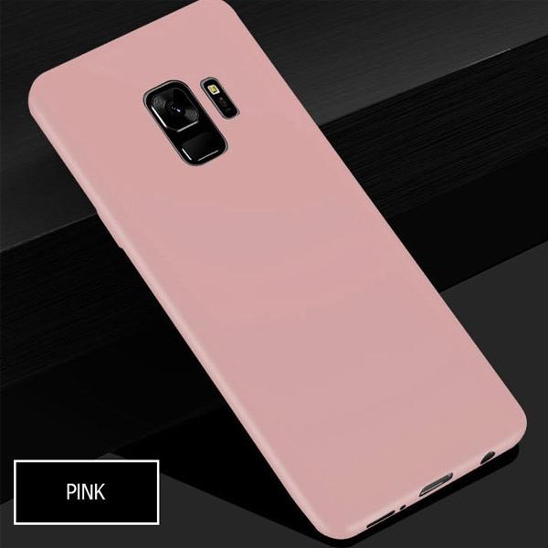 HK 실리콘 그립감 무광 케이스 핑크