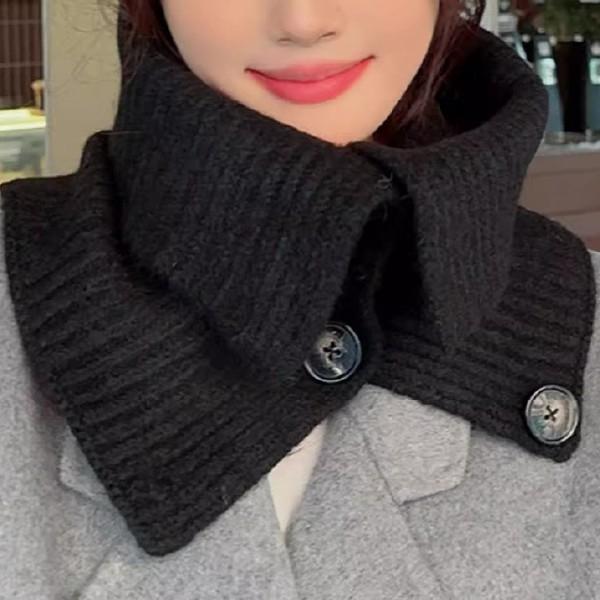 패션 단추 넥워머 겨울 방한용 넥워머