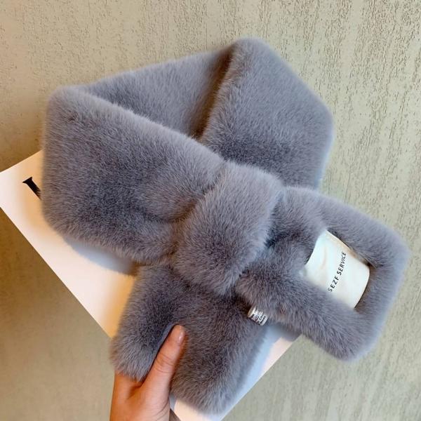 퍼 방한 끼우는목도리 부드러운머플러 목돌이 미니멀