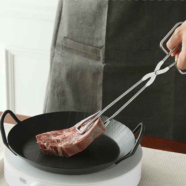 스텐 삼각 요리 집게 24cm 30cm