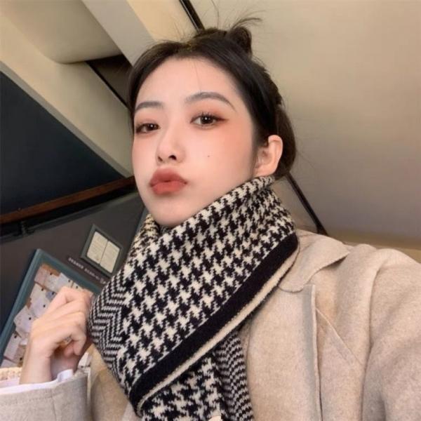 두꺼운 목도리 겨울 남여공용 패션 체크 격자목도리