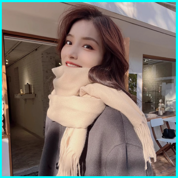 캐시미어 머플러 남녀공용 커플 남자 여자 목도리 울 베이직