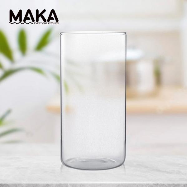 [마카] 내열유리 일자 카페 머그컵 370ml C2