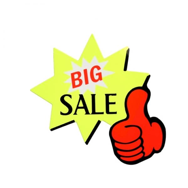 P1411 엄지손BIGSALE 쇼카드90x70mm]