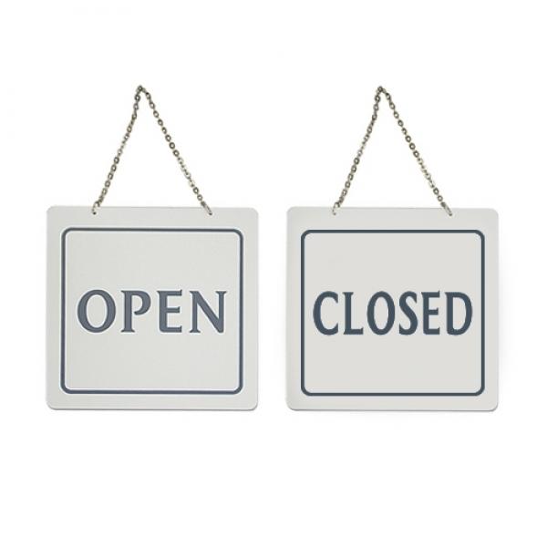 OPEN CLOSED 200x200mm 7901