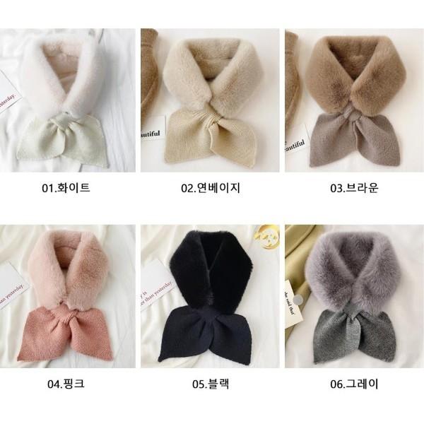촉감 퍼 머플러 예쁜 코디 고급스럽고 소프트한 촉감 야외 스포츠 활동시 방해되지 않는 사이즈