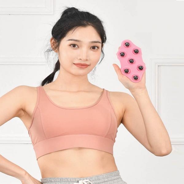 목 어깨 핸드 미니 안마 용품 구슬 패드
