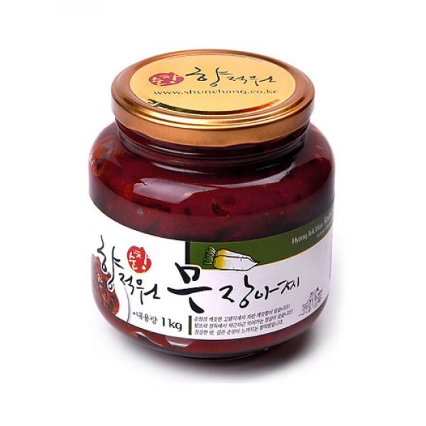 무 장아찌 (1kg유리병)