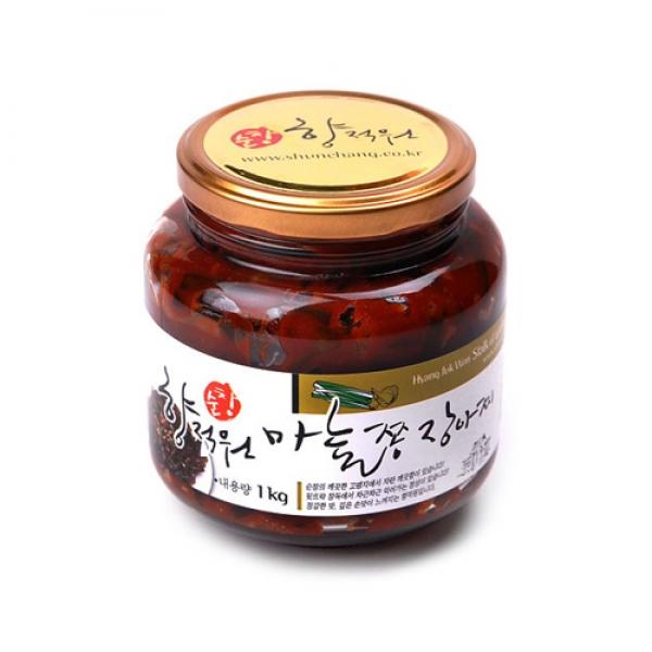 마늘쫑 장아찌(1kg유리병)