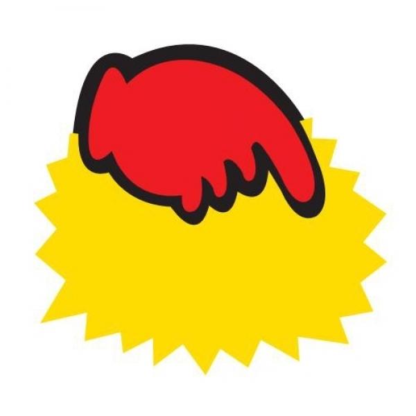 세모네모 안내판 POP카드 PC9036톱니손공백