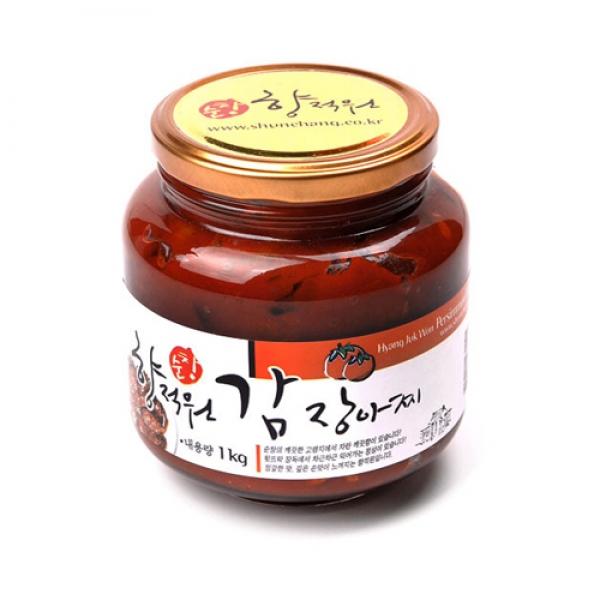 감 장아찌(1kg유리병)