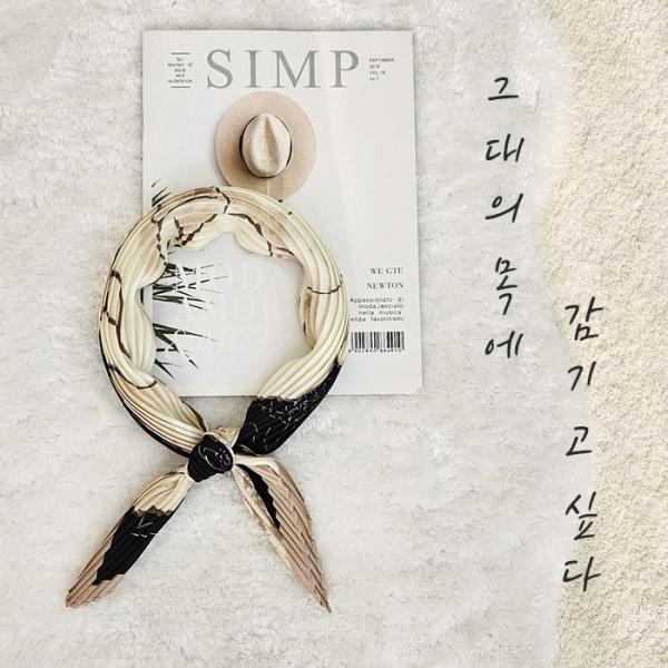 간절기 필수템 데일리 블레싱 주름 스카프 20종 (70*70)   봄스카프 간절기스카프 여성스카프