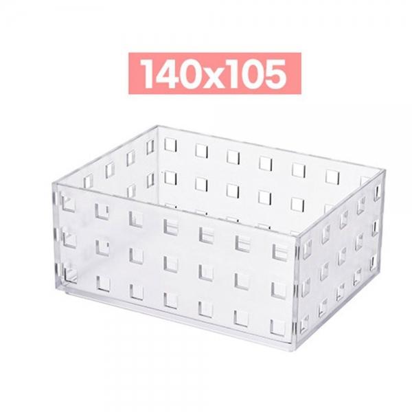가벼운 플라스틱 사각수납함 140x105 적층가능 다용도